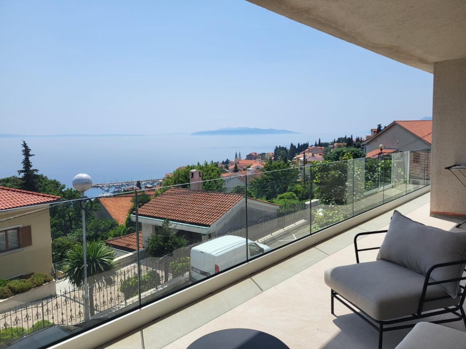 Premium Apartment With Beautiful Sea View, Short Walk To The Sea Abbazia Esterno foto
